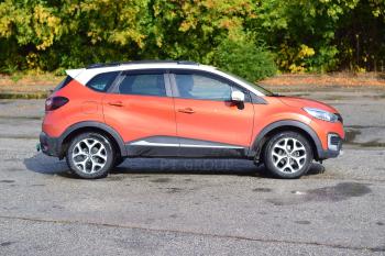 8 399 р. Рейлинги на крышу Petroil Tuning Renault Kaptur дорестайлинг (2016-2020) (черный муар)  с доставкой в г. Воронеж. Увеличить фотографию 3