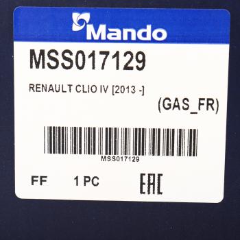 5 899 р. Амортизатор RENAULT Clio 3 (05-) передний левый/правый газовый MANDO MANDO mss017129 MANDO mss017129  с доставкой в г. Воронеж. Увеличить фотографию 3