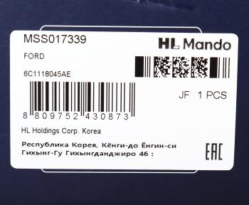 7 599 р. Амортизатор FORD Transit (06-) передний левый/правый газовый MANDO MANDO mss017339 MANDO mss017339  с доставкой в г. Воронеж. Увеличить фотографию 3