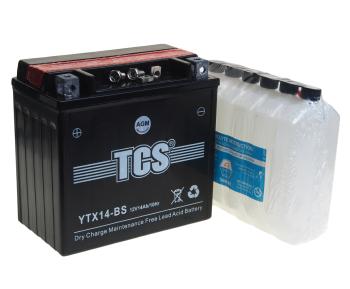 4 099 р. Аккумулятор TCS AGM 14Ач TCS 6ст14 ytx14-bs  с доставкой в г. Воронеж. Увеличить фотографию 2