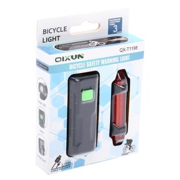 1 249 р. Фонарь велосипедный набор USB кабель с аккумулятором 600mAh Led NO NAME qx-t1198  с доставкой в г. Воронеж. Увеличить фотографию 6