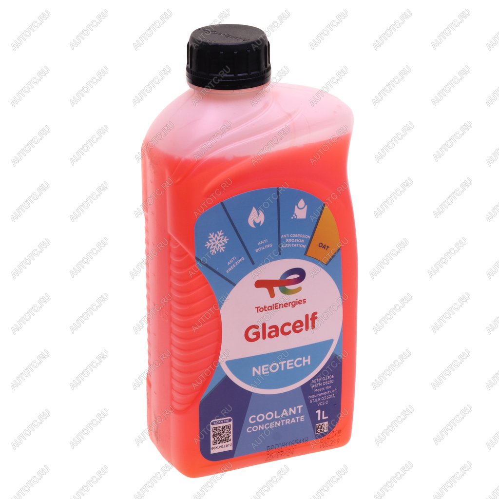 1 139 р. Антифриз красно-оранжевый 1л Glacelf Neotech TOTAL TOTAL 229950  с доставкой в г. Воронеж