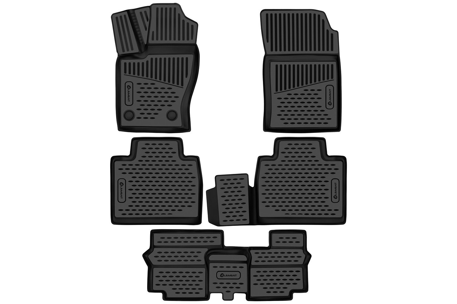 3 269 р. Коврики 3D в салон подходят для HAVAL H9 2024 - 5шт. (полиуретан)  Хавал Н9 Element element3dan0935210k  с доставкой в г. Воронеж