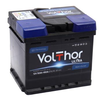 Аккумулятор VOLTHOR Ultra 50Ач обратная полярность VOLTHOR 6ст50(0) 55010