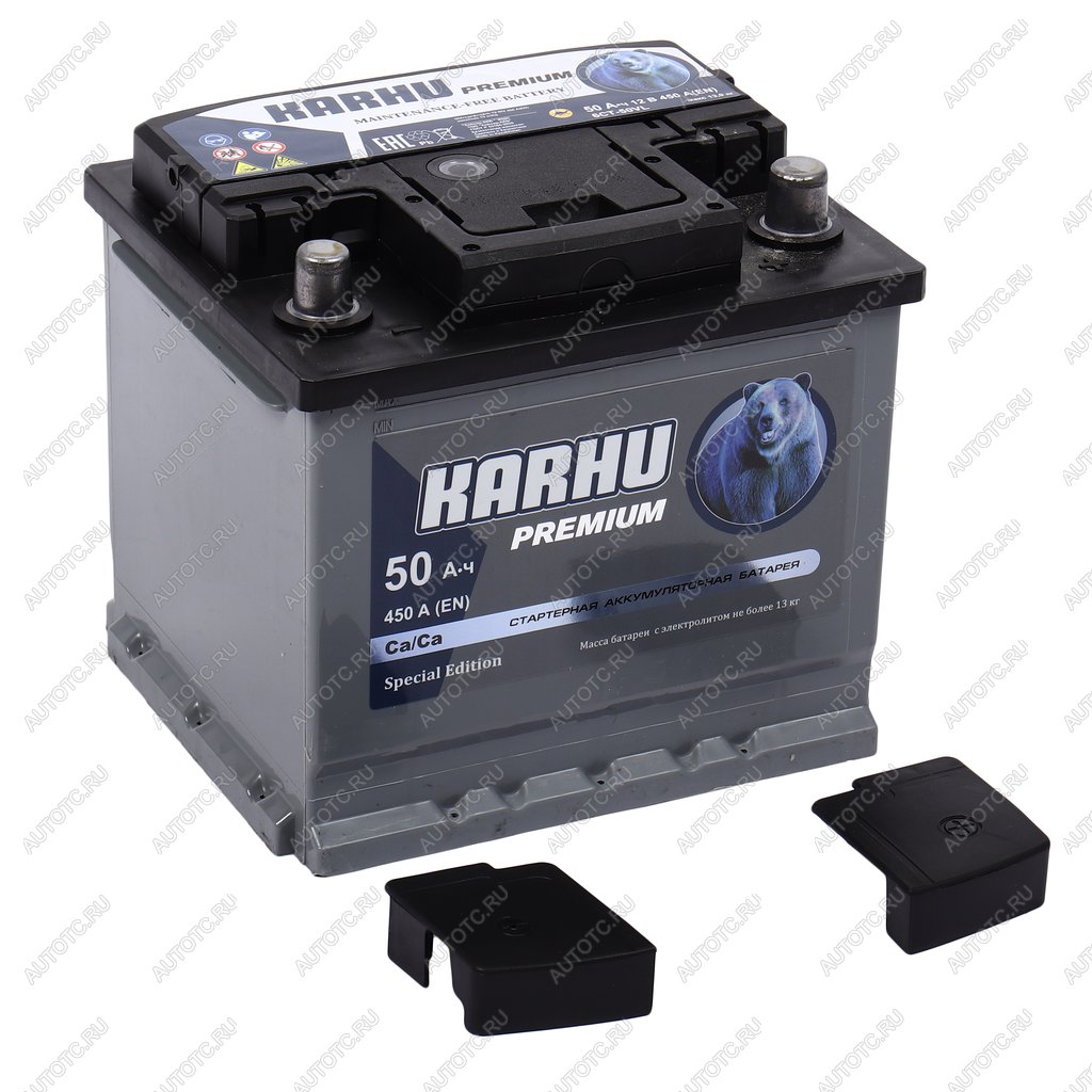 6 999 р. Аккумулятор KARHU Premium 50Ач обратная полярность KAINAR 6ст50(0)  с доставкой в г. Воронеж