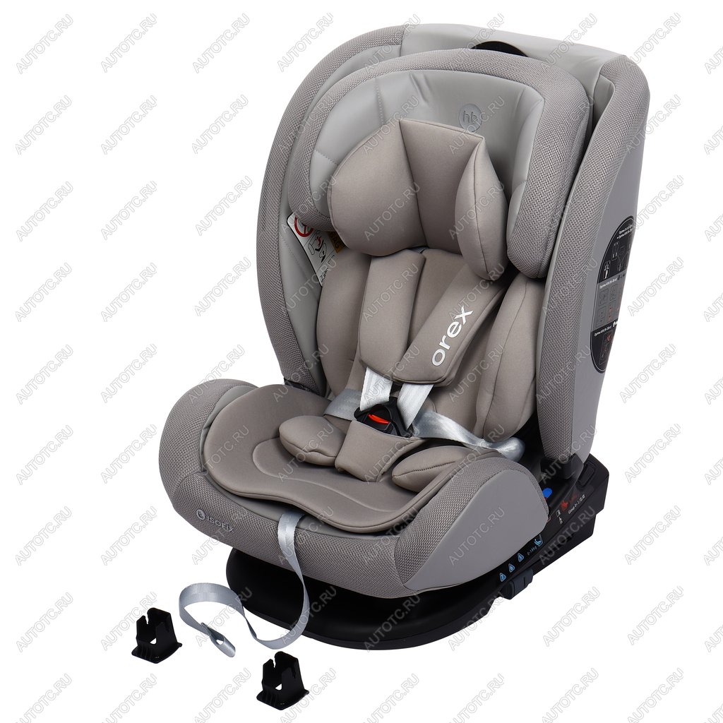 15 699 р. Автокресло детское 0-36кг (0+I-ll-IlI) 0-12лет grey OREX Isofix HAPPY BABY HAPPY BABY 4690624127625 HAPPY BABY 4690624127625  с доставкой в г. Воронеж