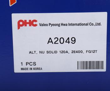 21 699 р. Генератор HYUNDAI Elantra (16-),ix35 (13-) KIA Sportage (14-) (120A,13.5V) VALEO PHC VALEO PHC a2049 VALEO PHC a2049  с доставкой в г. Воронеж. Увеличить фотографию 5