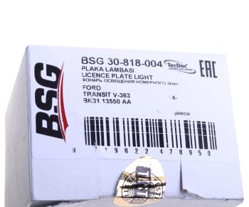 1 699 р. Фонарь освещения знака номерного FORD Transit BSG BSG bsg30818004 BSG bsg30818004  с доставкой в г. Воронеж. Увеличить фотографию 4