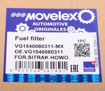 1 079 р. Фильтр топливный SITRAK HOWO грубой очистки PreLine 420 MOVELEX MOVELEX vg1540080311-mx  с доставкой в г. Воронеж. Увеличить фотографию 9