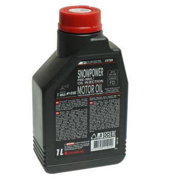 1 259 р. Масло моторное для 2-х тактных двигателей SNOWPOWER 2T 1л MOTUL MOTUL 113243  с доставкой в г. Воронеж. Увеличить фотографию 2