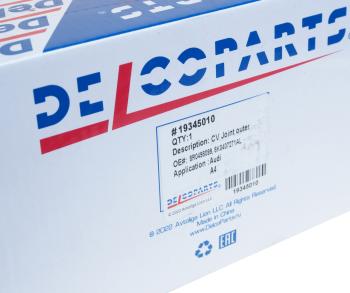 4 649 р. ШРУС наружный AUDI А4 (08-) передний DELCOPARTS DELCOPARTS 19345010  с доставкой в г. Воронеж. Увеличить фотографию 5