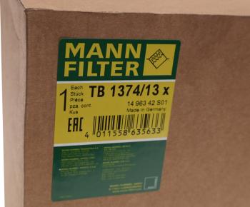 2 499 р. Фильтр-патрон MAN MERCEDES VOLVO IVECO осушителя воздуха MANN MANN tb137413x  с доставкой в г. Воронеж. Увеличить фотографию 3