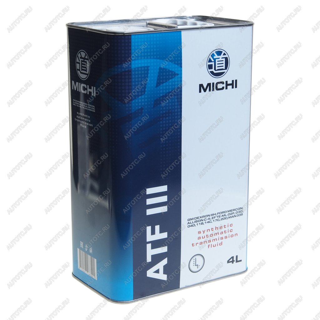 2 479 р. Масло трансмиссионное ATF 3 DEXRON III синт.4л MICHI MICHI 4637509  с доставкой в г. Воронеж