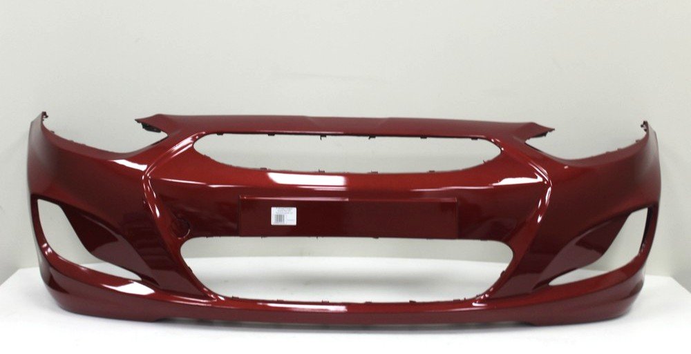 5 449 р. Бампер передний HYUNDAI SOLARIS  ACCENT 10-14 Granet Red TDY (Красный гранат перламутр) ТехноПласт 865114l000tdy  с доставкой в г. Воронеж