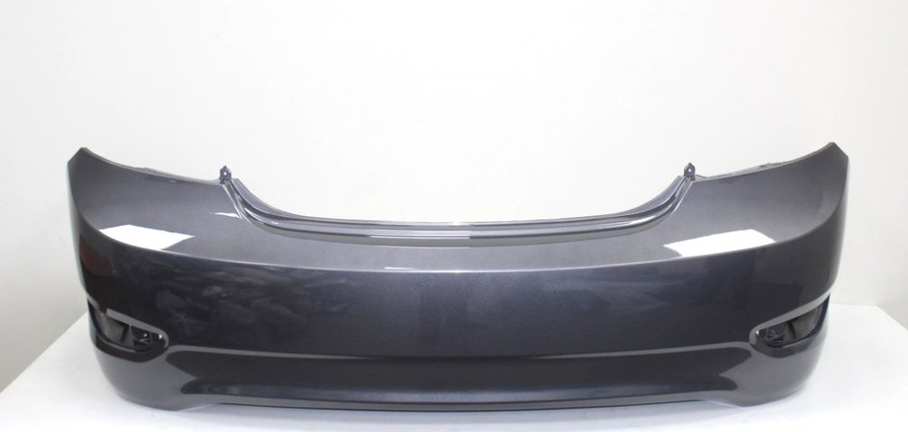 6 699 р. Бампер задний HYUNDAI SOLARIS 10-14 4D Carbon Grey SAE (Серый металлик) ТехноПласт 866114l000sae  с доставкой в г. Воронеж