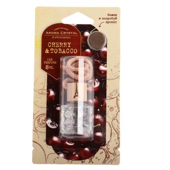 Ароматизатор подвесной жидкостный (cherry&tobacco) с деревянной крышкой 8г Aroma Cristal FOUETTE FOUETTE crys-02