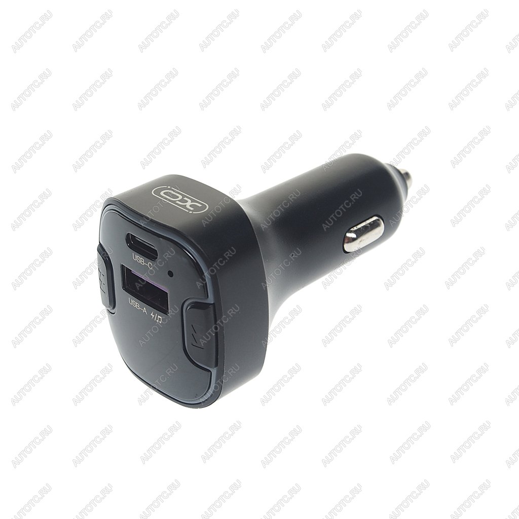 1 059 р. Устройство зарядное в прикуриватель с трансмиттером (bluetooth,hands free) черное XO XO bcc12 black  с доставкой в г. Воронеж