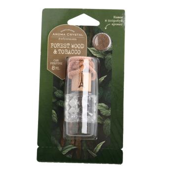 Ароматизатор подвесной жидкостный (forest wood&tobacco)с деревянной крышкой 8г Aroma Cristal FOUETTE FOUETTE crys-06