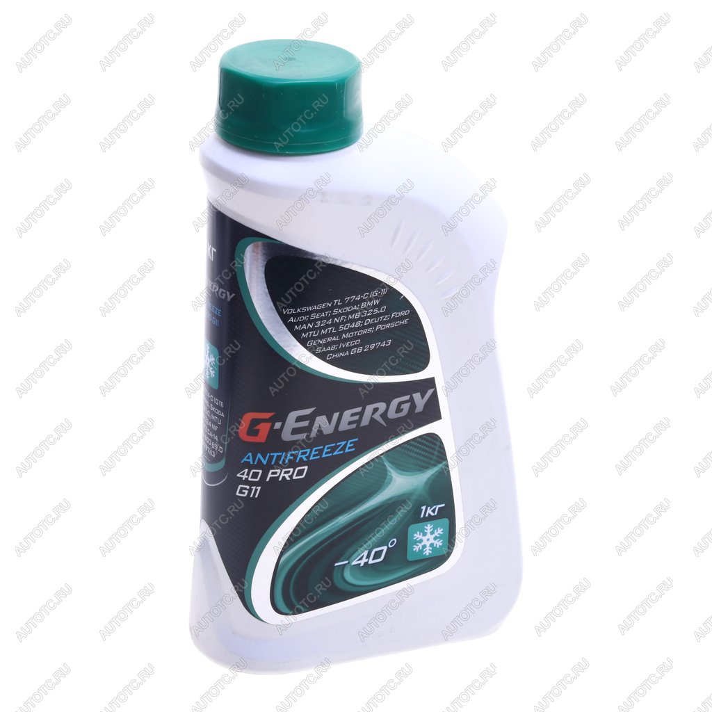 282 р. Антифриз зеленый -40C PRO 1кг G11 G-ENERGY GAZPROMNEFT 002422210029  с доставкой в г. Воронеж