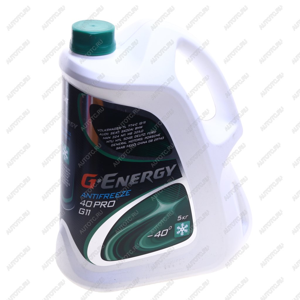 1 239 р. Антифриз зеленый -40C PRO 5кг G11 G-ENERGY GAZPROMNEFT 002422210300  с доставкой в г. Воронеж