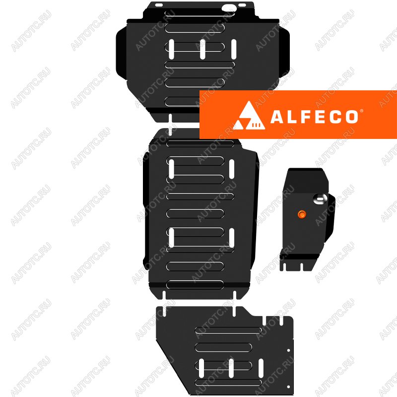 8 449 р. Комплект защиты (редуктор переднего моста, кпп и РК (4 части)) ALFECO Haval H5 Pro (2023-2025) (сталь 2 мм)  с доставкой в г. Воронеж