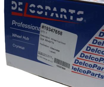 1 959 р. Ступица CHEVROLET Lacetti (03-) передняя DELCOPARTS DELCOPARTS 19347658  с доставкой в г. Воронеж. Увеличить фотографию 6