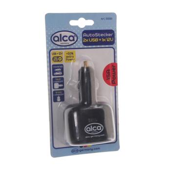 839 р. Разветвитель прикуривателя 2-х гнездовой + 1 USB 12V ALCA ALCA 510100  с доставкой в г. Воронеж. Увеличить фотографию 2