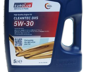 6 199 р. Масло моторное CLEANTEC DXS SPGF-6A 5W30 синт.5л EUROLUB EUROLUB 385005  с доставкой в г. Воронеж. Увеличить фотографию 2