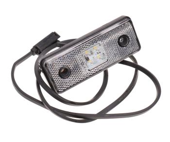 Фонарь габаритный LED белый передний, Click-in (кабель 1200мм) NO NAME a.3731.010-01.26