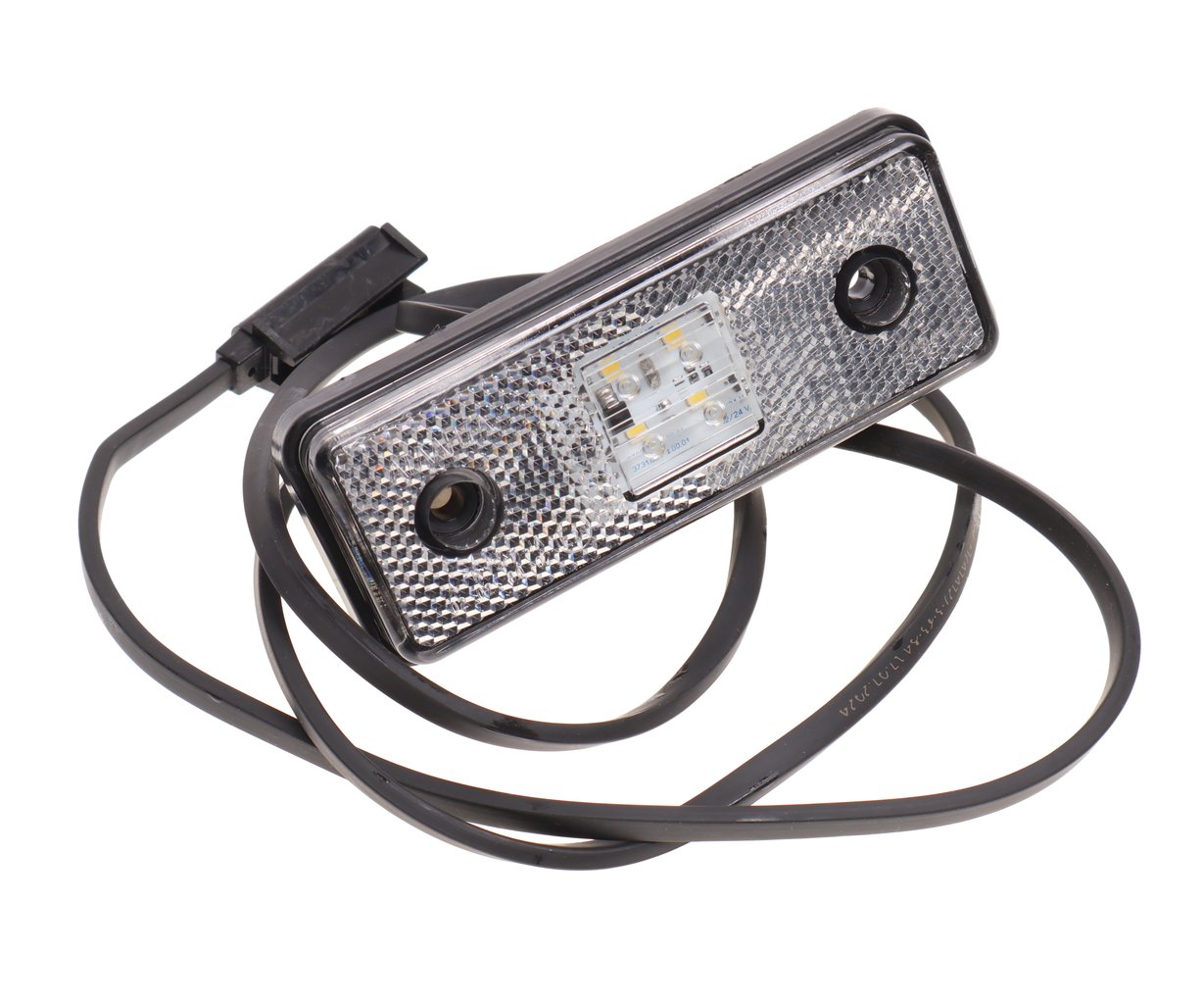 1 559 р. Фонарь габаритный LED белый передний, Click-in (кабель 1200мм) NO NAME a.3731.010-01.26  с доставкой в г. Воронеж