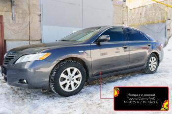 Накладки на колесные арки (передняя правая) Русская Артель Toyota Camry XV40 дорестайлинг (2006-2008) (шагрень)