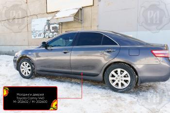 Накладки на колесные арки (задняя левая) Русская Артель Toyota Camry XV40 дорестайлинг (2006-2008) (шагрень)