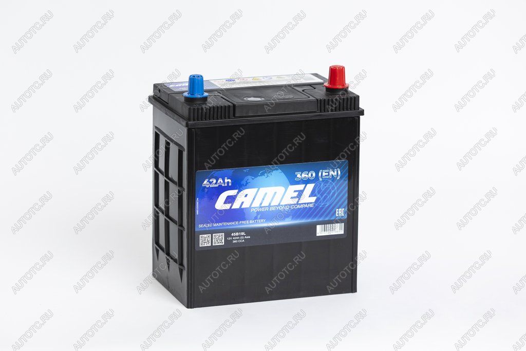 6 249 р. Аккумулятор CAMEL Asia 42Ач обратная полярность CAMEL 6ст42(0) 45b19l  с доставкой в г. Воронеж