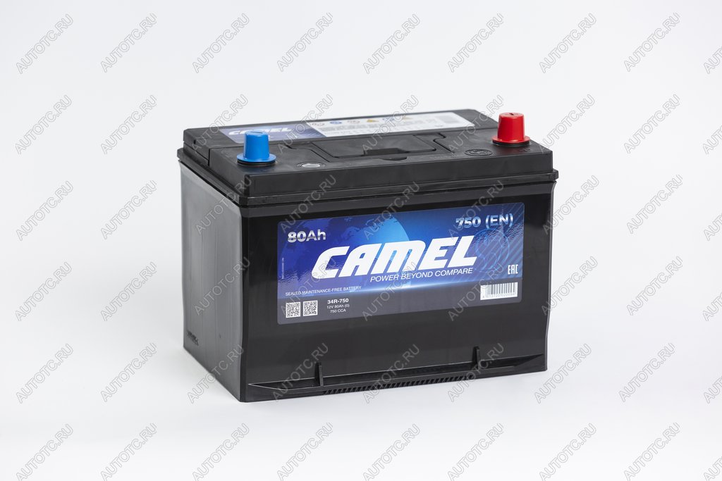 10 999 р. Аккумулятор CAMEL 80Ач обратная полярность CAMEL 6ст80(0) 34r-750  с доставкой в г. Воронеж