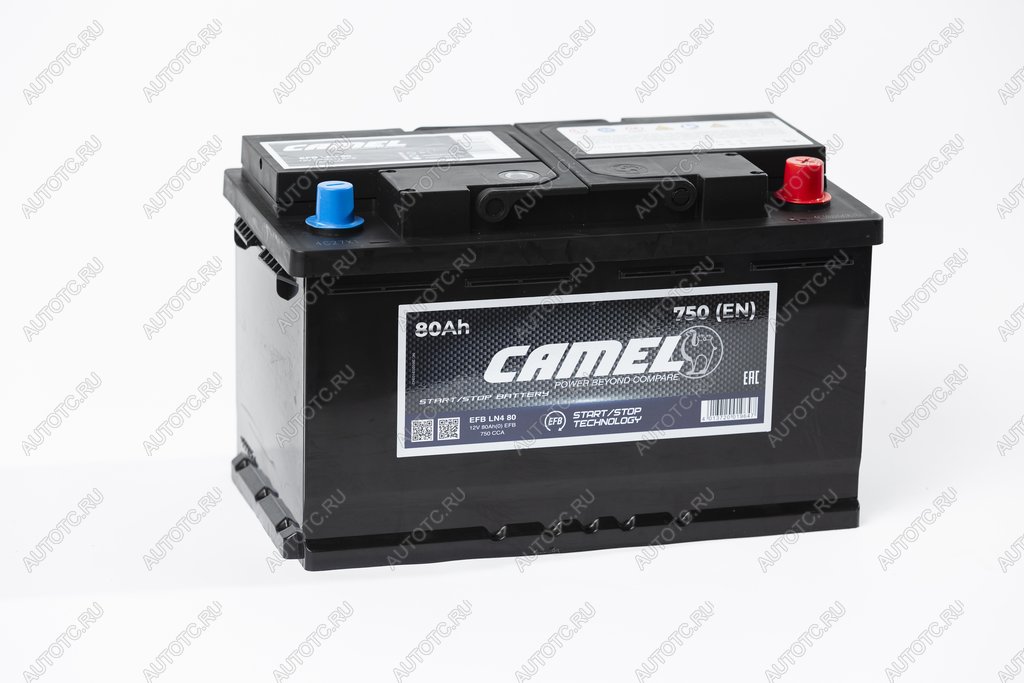 13 649 р. Аккумулятор CAMEL EFB 80Ач обратная полярность CAMEL 6ст80(0) l4 (efb ln4 80)  с доставкой в г. Воронеж