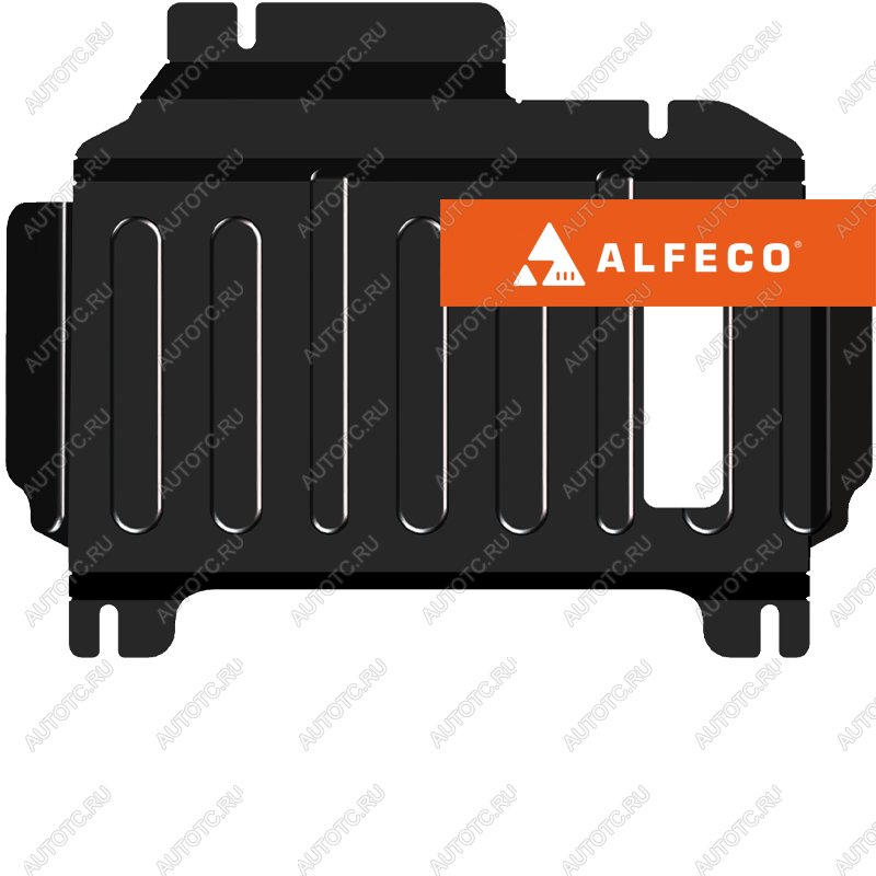 6 749 р. Защита редуктора переднего моста (V-3,0 EcoBoost V6 бензин) ALFECO   (алюминий 3 мм)  с доставкой в г. Воронеж