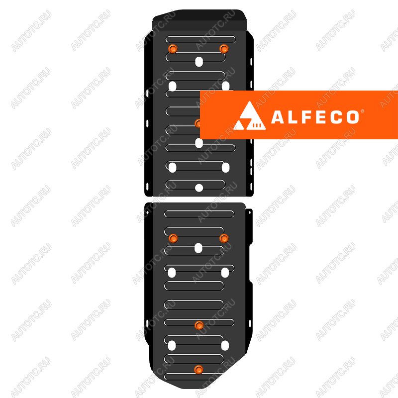 12 849 р. Защита топливного бака (2 части)(V-all 4WD)ALFECO   (алюминий 3 мм)  с доставкой в г. Воронеж