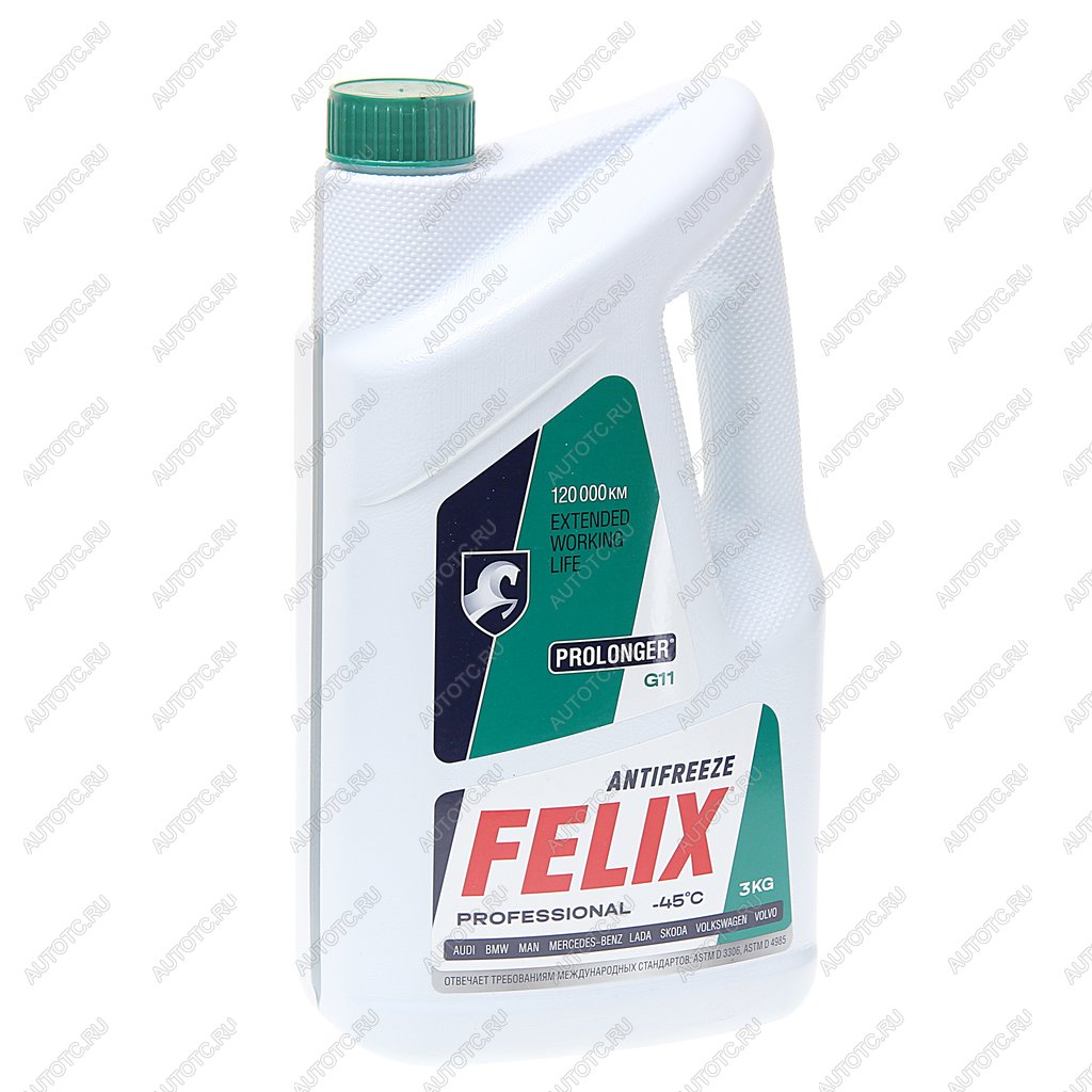 879 р. Антифриз зеленый -40C 3кг G11 Prolonger HOAT FELIX  с доставкой в г. Воронеж
