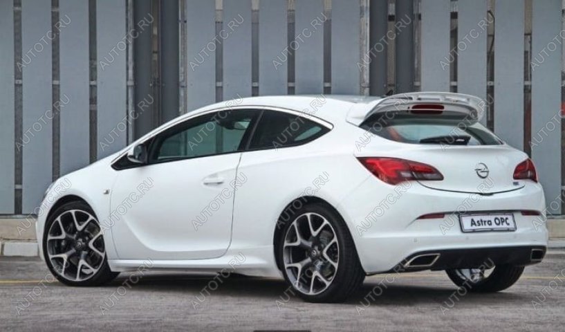 3 679 р. Пластиковые накладки порогов Фанат Тюнинг Opel Astra J GTC (2011-2018) (неокрашенные (глянец под окраску))  с доставкой в г. Воронеж