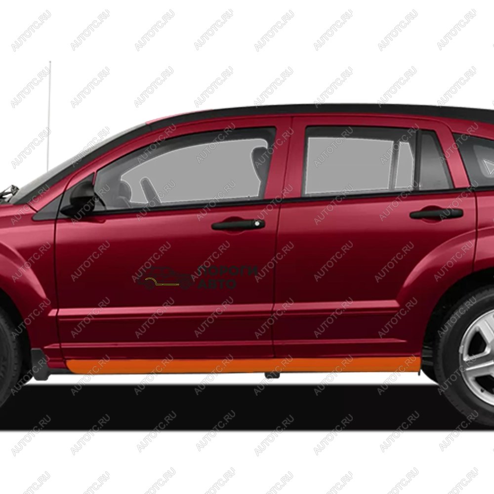 2 799 р. Dodge Caliber ремонтные пороги  с доставкой в г. Воронеж