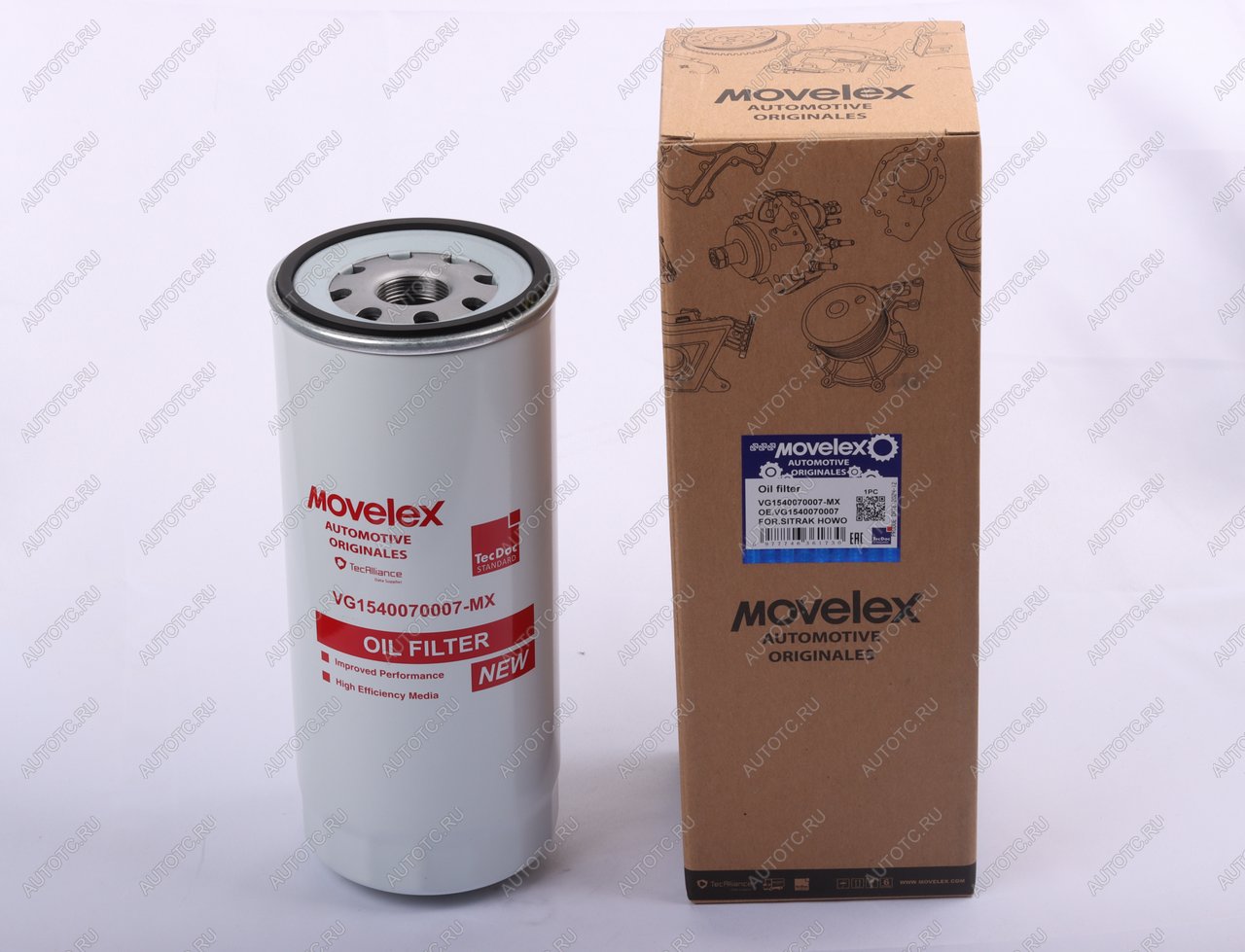 1 139 р. Фильтр масляный SITRAK HOWO ЕВРО-3 MOVELEX  с доставкой в г. Воронеж