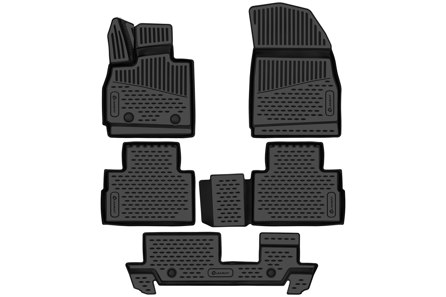 3 399 р. Коврики 3D в салон подходят для CHERY Tiggo 9 (I) 2024 - 5шт. (полиуретан)  Черри  Черри Тигго 9 CHERY   с доставкой в г. Воронеж
