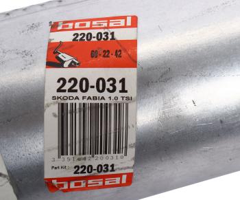 8 749 р. Глушитель VW Polo (14-) средняя часть BOSAL  с доставкой в г. Воронеж. Увеличить фотографию 3