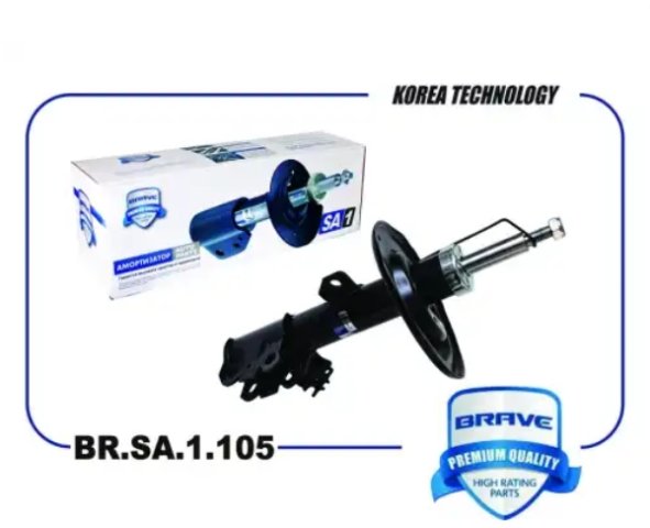 3 509 р. Амортизатор задний правый Brave Toyota Camry XV40 дорестайлинг (2006-2008) (газовый)  с доставкой в г. Воронеж