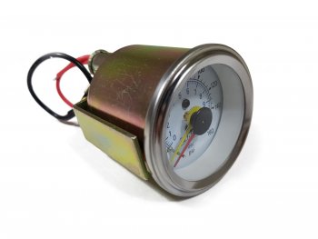 5 799 р. Манометр VIAIR 2 160 PSI, 2 контура, с подсветкой, белый Viair 90083  с доставкой в г. Воронеж. Увеличить фотографию 2