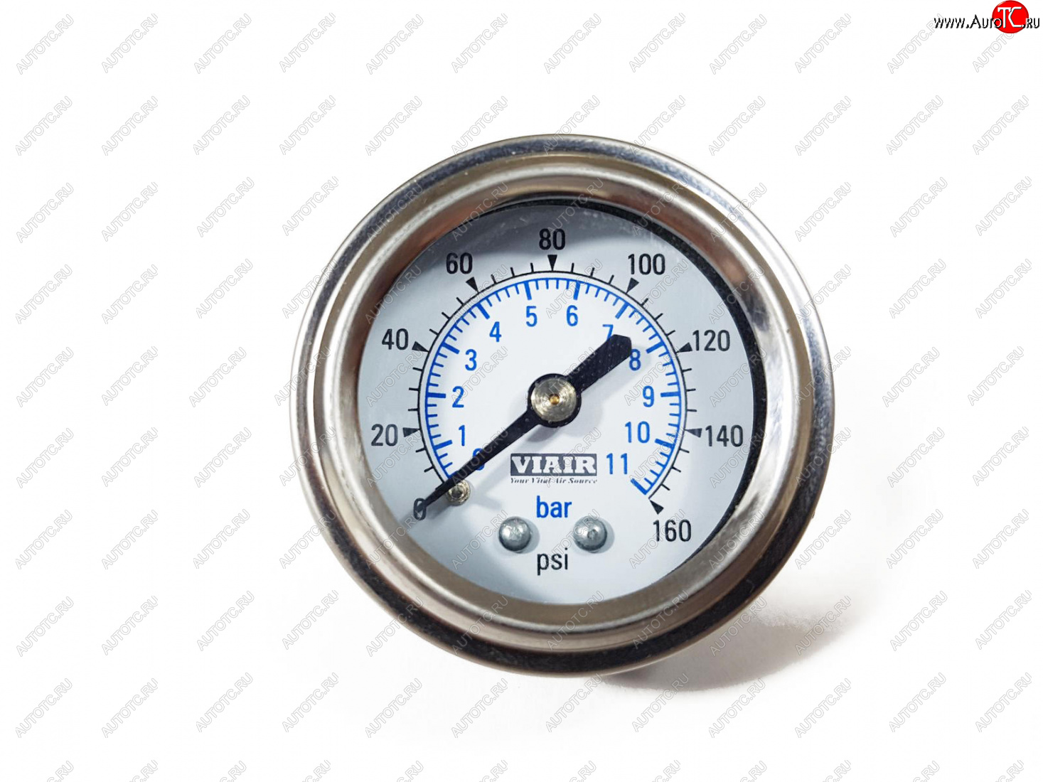 1 449 р. Манометр VIAIR 1.5 160 PSI, белый Viair 90084  с доставкой в г. Воронеж