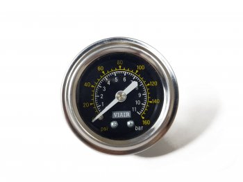 1 449 р. Манометр VIAIR 1.5 160 PSI, черный Viair 90085  с доставкой в г. Воронеж. Увеличить фотографию 1