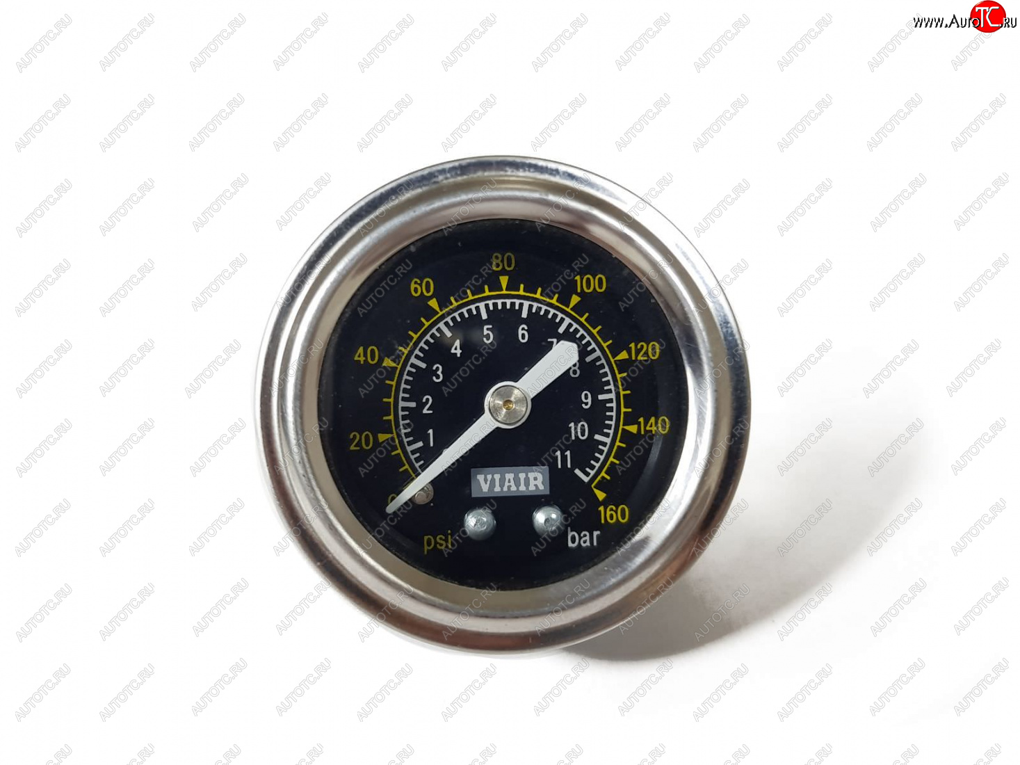 1 449 р. Манометр VIAIR 1.5 160 PSI, черный Viair 90085  с доставкой в г. Воронеж