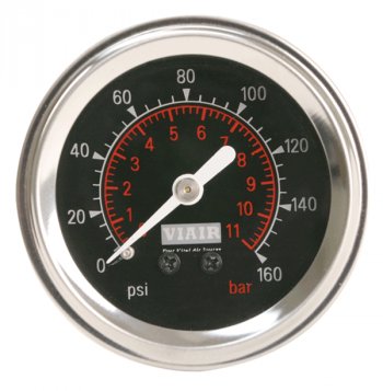 1 999 р. Манометр VIAIR 2 160 PSI, с подсветкой, черный Viair 90088  с доставкой в г. Воронеж. Увеличить фотографию 1