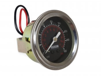 1 999 р. Манометр VIAIR 2 160 PSI, с подсветкой, черный Viair 90088  с доставкой в г. Воронеж. Увеличить фотографию 2